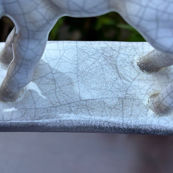 Vintage Horse Figurine West German Crackle Glaze Foal by Karlsruher Majolika - Picture 11 of 15